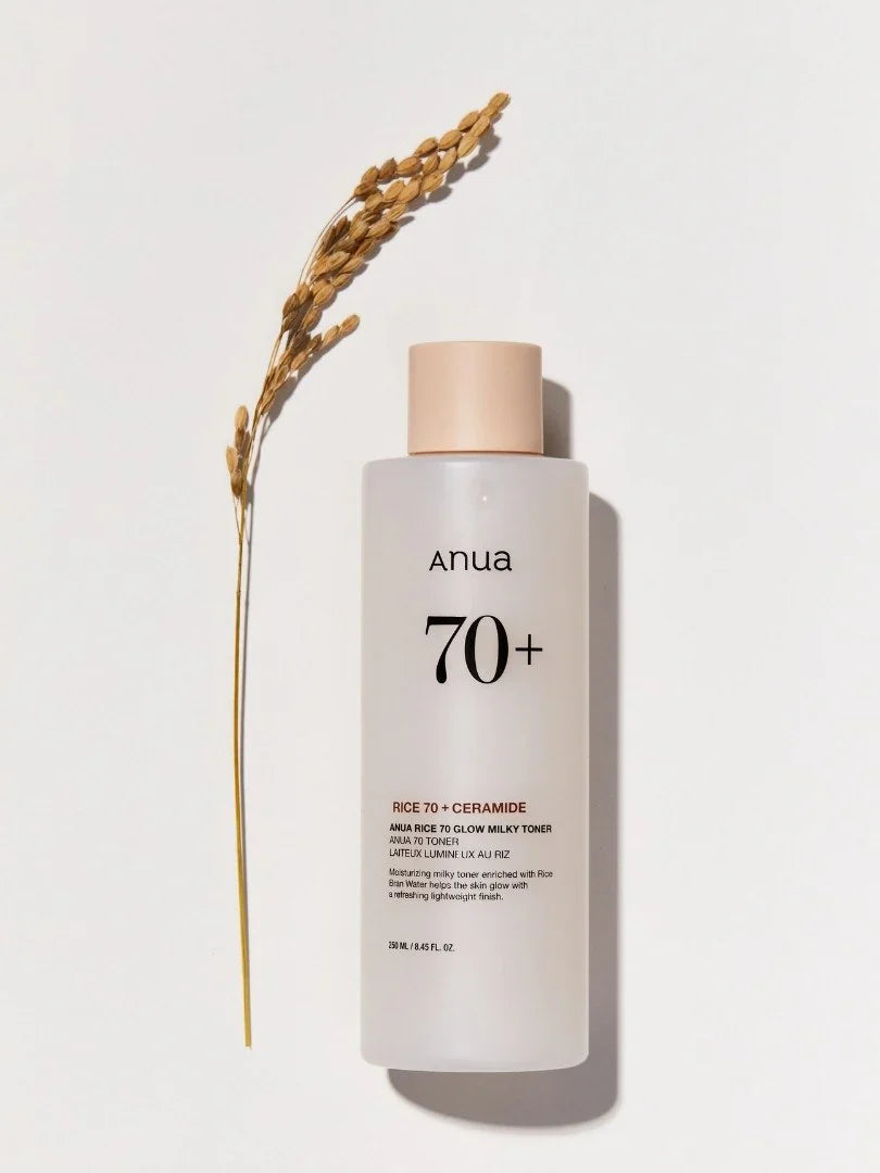 ANUA – Tónico Lácteo Iluminador Rice 70 Mini