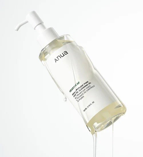 Anua - Heartleaf Pore Control Cleansing Oil – Purifying Makeup - Removing Oil | Soothes & Unclogs Pores - San Ha Co