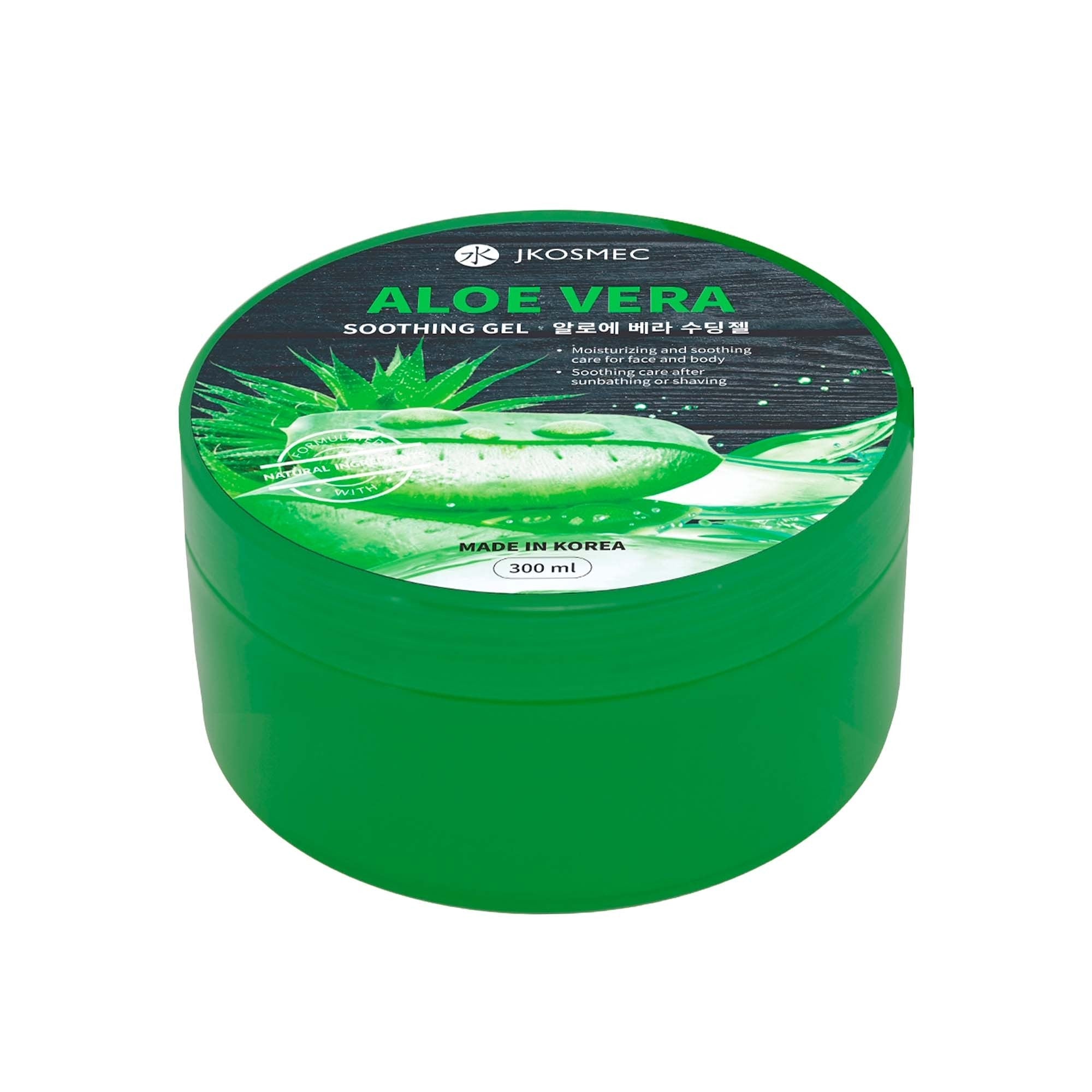 JKOSMEC Aloe Vera Soothing Gel 250ml – Hydrating & Calming Gel for Face and Body - San Ha Co