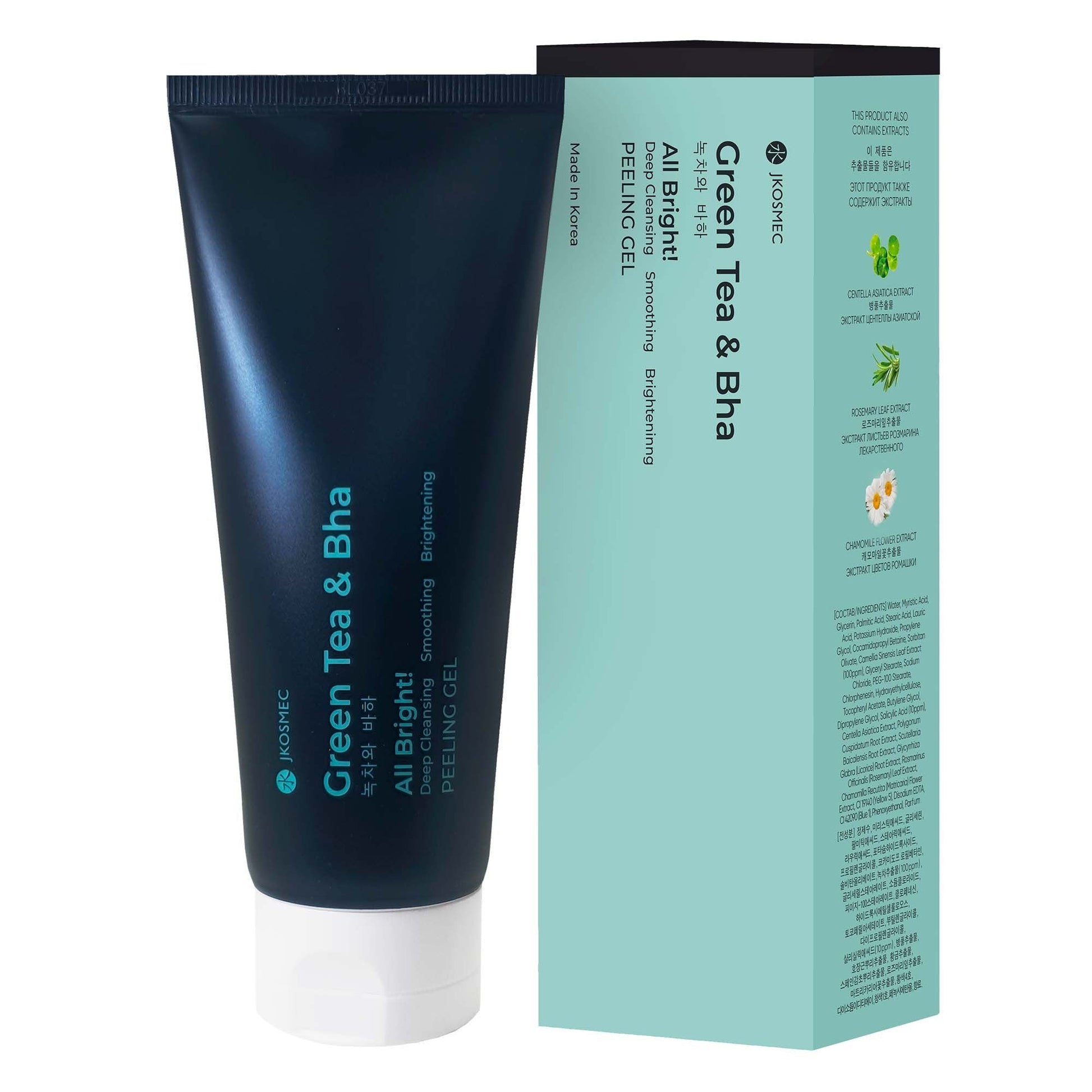 JKOSMEC - Gel Peeling All Bright Green Tea E Bha - San Ha Co