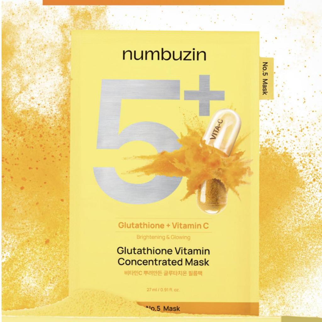Numbuzin - No.5+ Glutathione Vitamin Concentrated Mask - San Ha Co