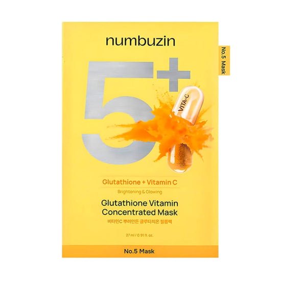 Numbuzin - No.5+ Glutathione Vitamin Concentrated Mask - San Ha Co