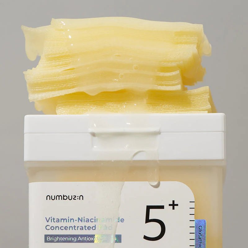 Numbuzin No.5+ - Glutathione Vitamin Concentrated Toner Pads - San Ha Co