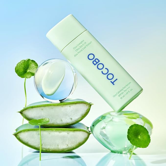 TOCOBO – Sérum Protetor Solar Calmante Cica SPF50+ PA++++ - San Ha Co